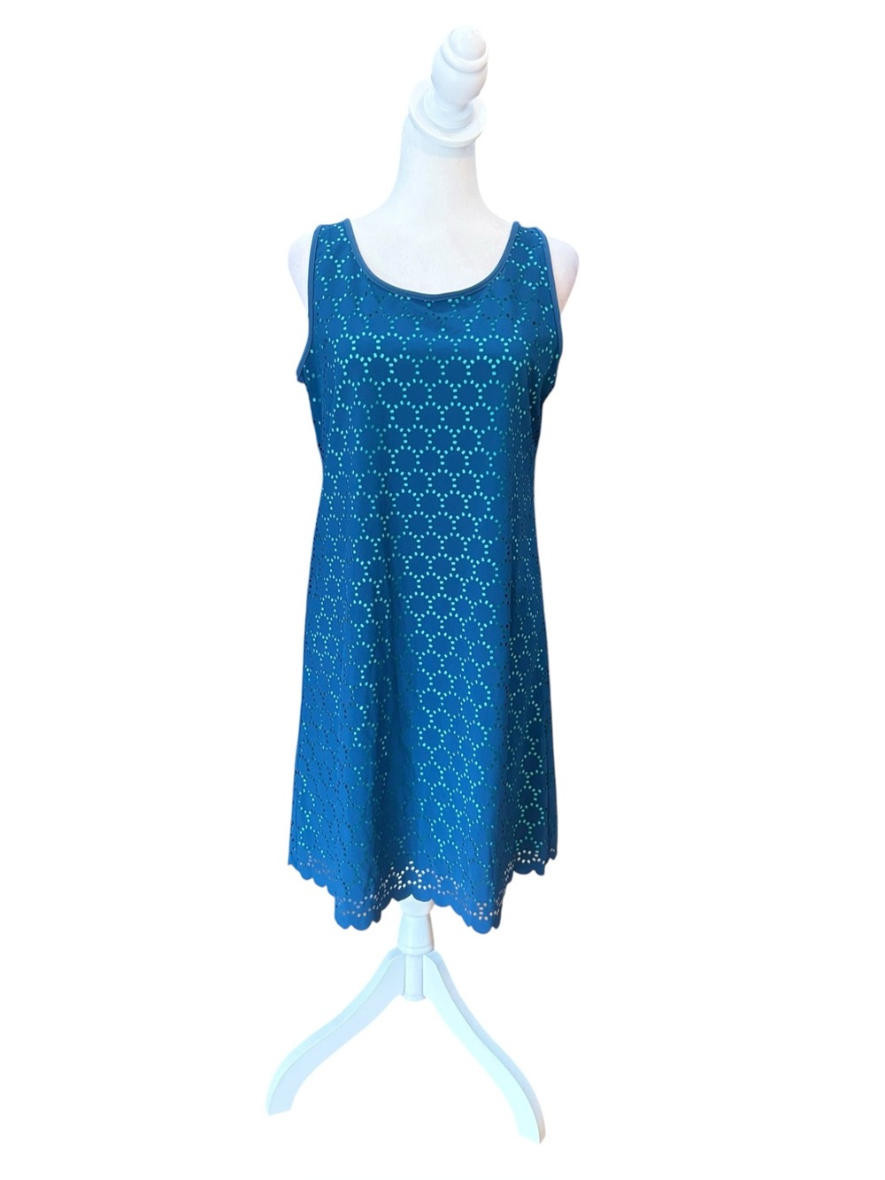 Title Nine Nimblene Illusion Laser Cut
Stretch Athletic Dress Womens Medium